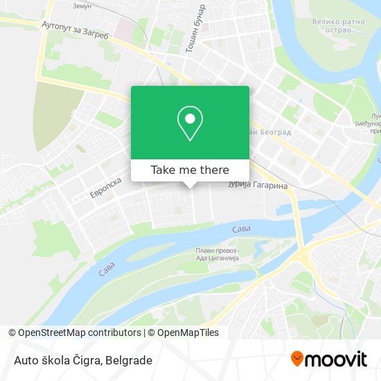 Auto škola Čigra map