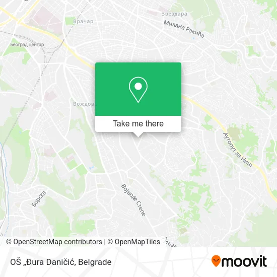 OŠ „Đura Daničić map