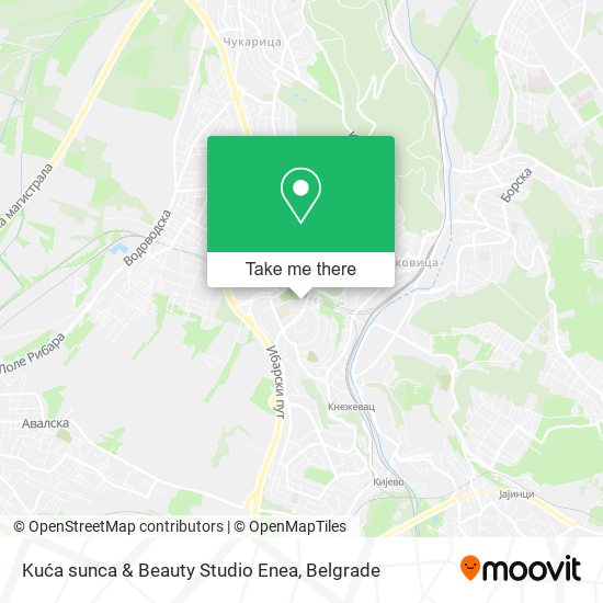 Kuća sunca & Beauty Studio Enea map