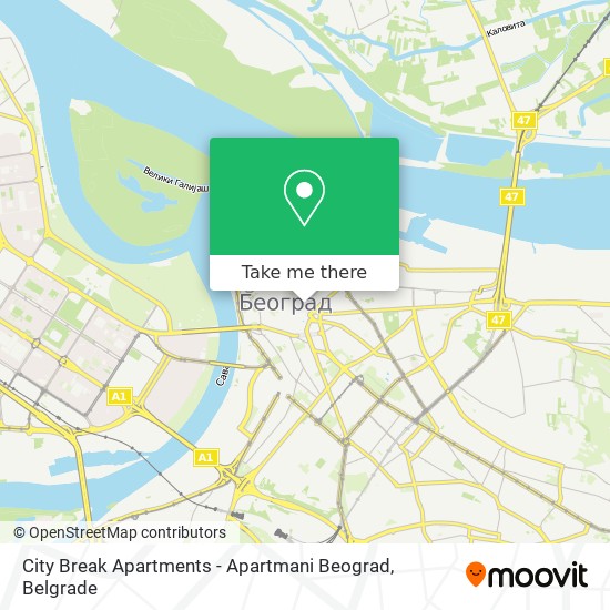 City Break Apartments - Apartmani Beograd map