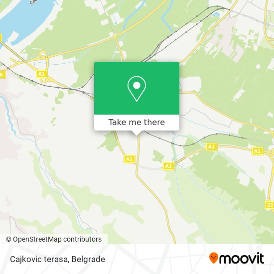 Cajkovic terasa map