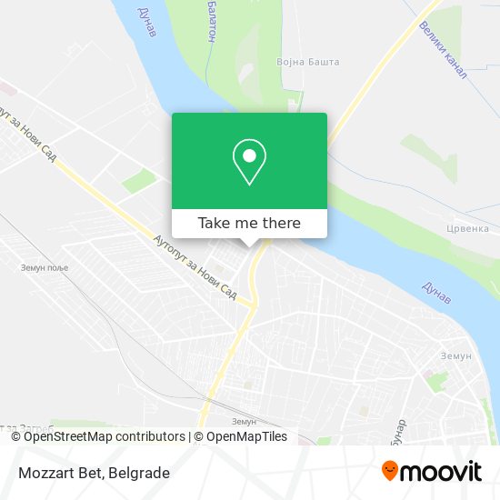 Mozzart Bet map