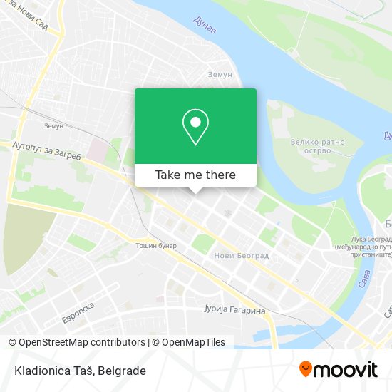 Kladionica Taš map