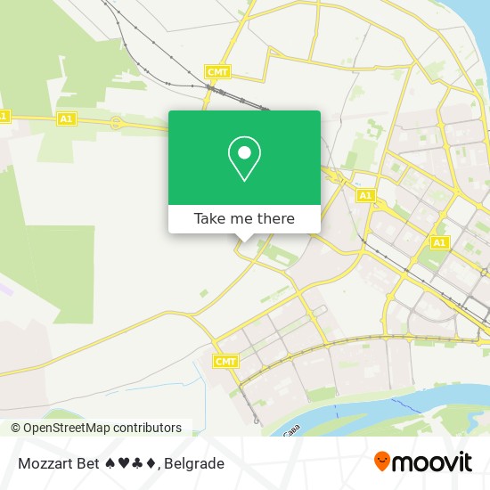 Mozzart Bet ♠♥♣♦ map