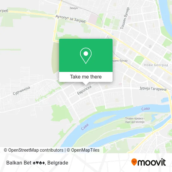 Balkan Bet ♠♥♣♦ map