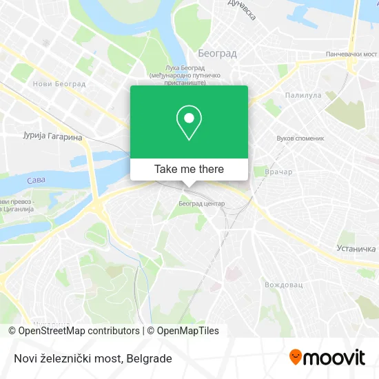 Novi železnički most map