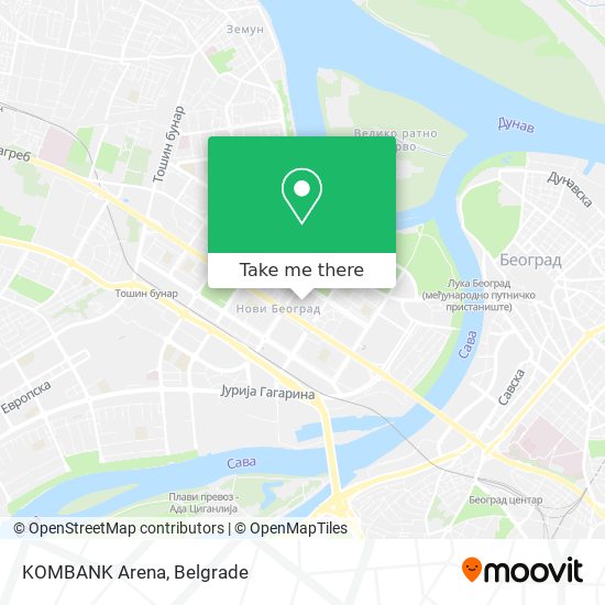 KOMBANK Arena map