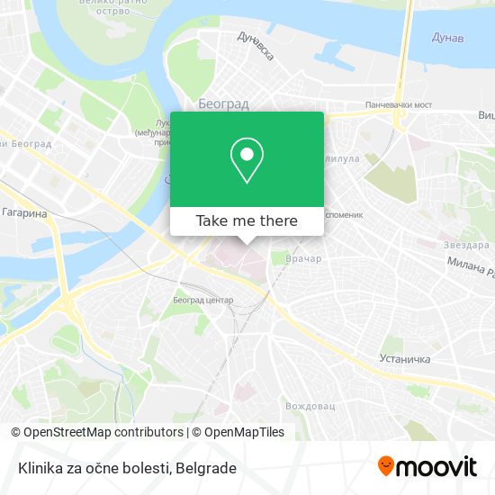 Klinika za očne bolesti map