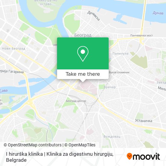 I hirurška klinika | Klinika za digestivnu hirurgiju map