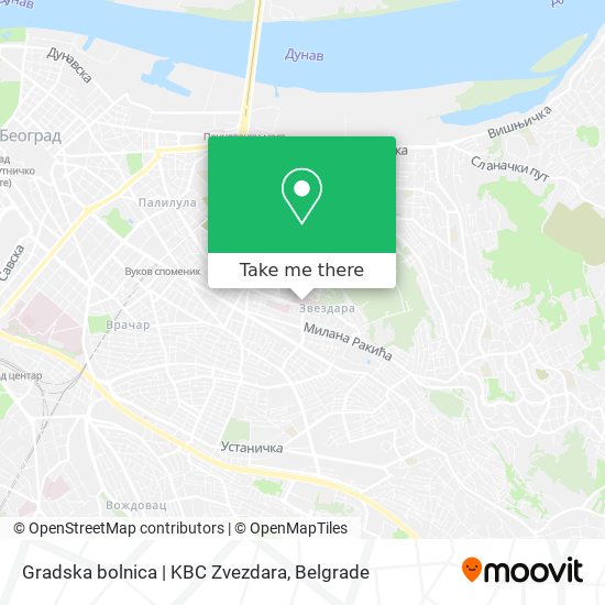 Gradska bolnica | KBC Zvezdara map