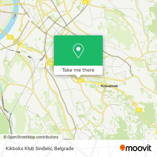 Kikboks Klub Sinđelić map