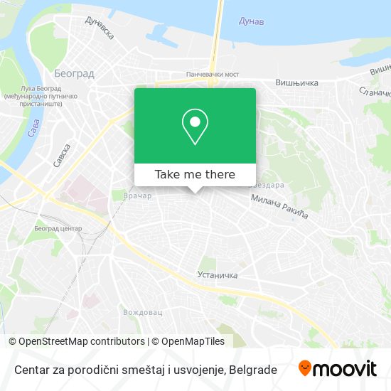 Centar za porodični smeštaj i usvojenje map