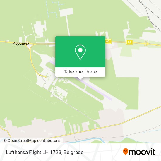 Lufthansa Flight LH 1723 map