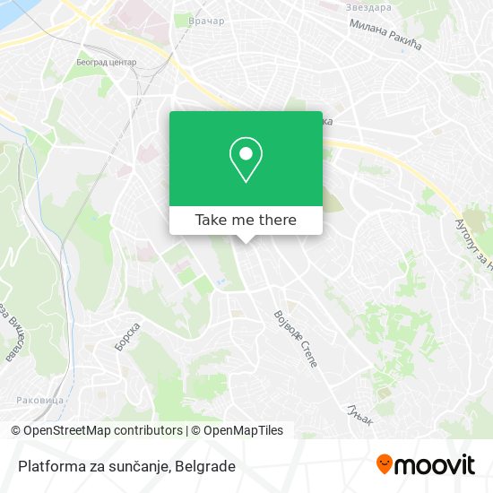 Platforma za sunčanje map