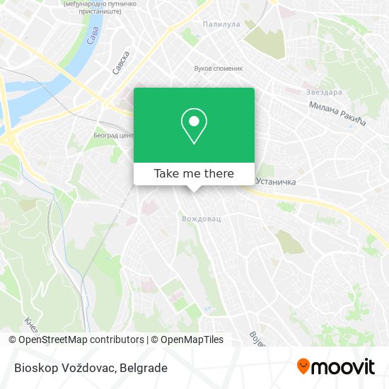 Bioskop Voždovac map