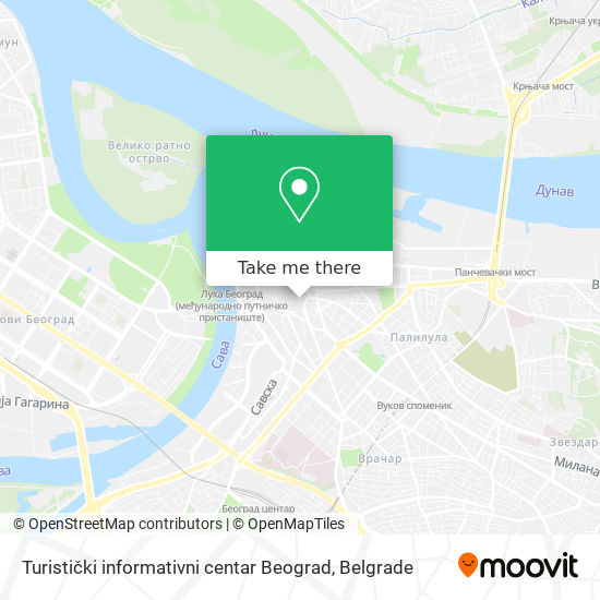 Turistički informativni centar Beograd map