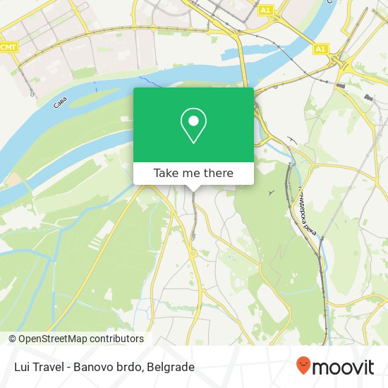 Lui Travel - Banovo brdo map