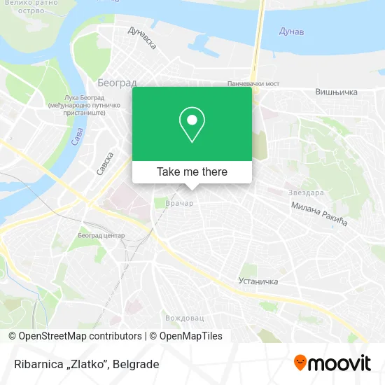 Ribarnica „Zlatko” map