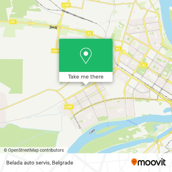 Belada auto servis map