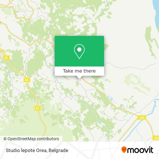 Studio lepote Orea map