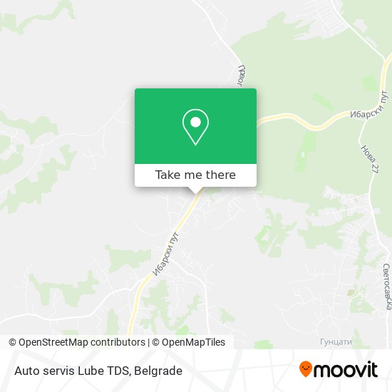 Auto servis Lube TDS map