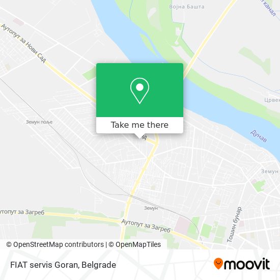 FIAT servis Goran map