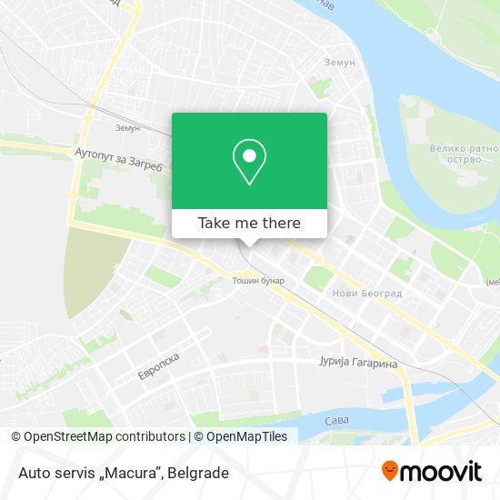 Auto servis „Macura” map