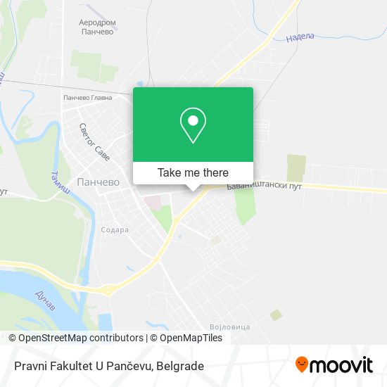 Pravni Fakultet U Pančevu map