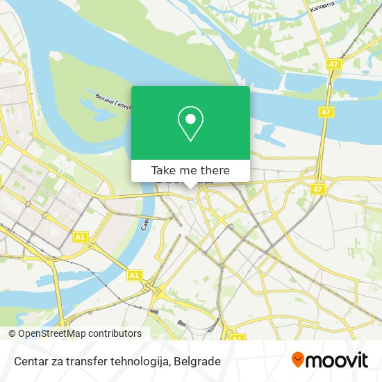 Centar za transfer tehnologija map