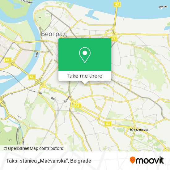 Taksi stanica „Mačvanska” map