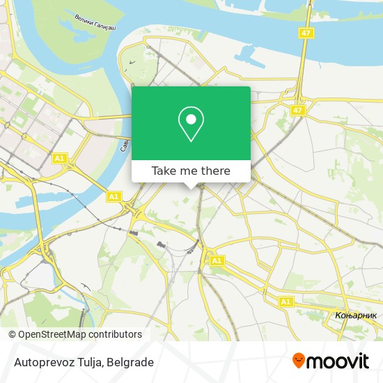 Autoprevoz Tulja map