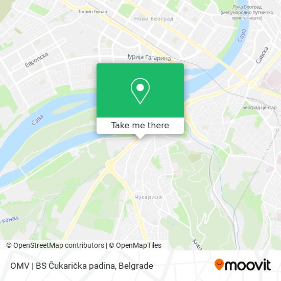 OMV | BS Čukarička padina map