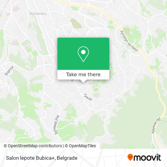Salon lepote  Bubica+ map