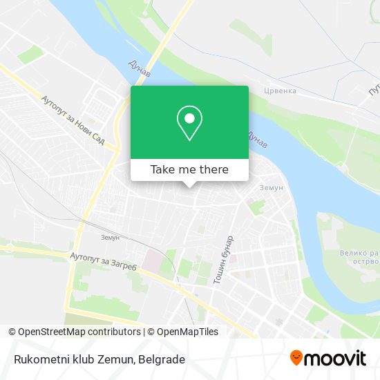 Rukometni klub Zemun map