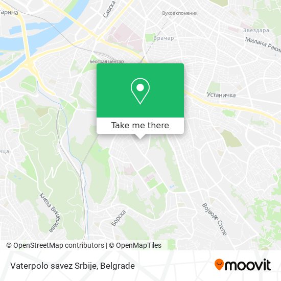 Vaterpolo savez Srbije map