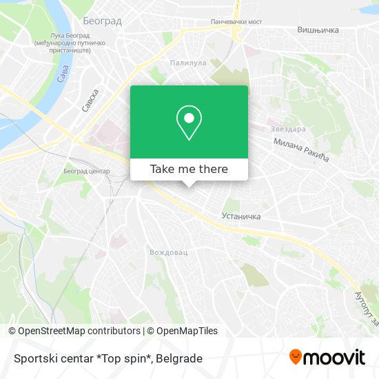 Sportski centar *Top spin* map