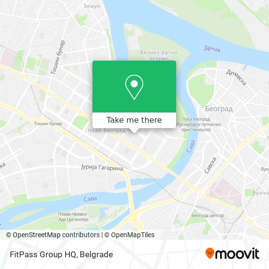 FitPass Group HQ map