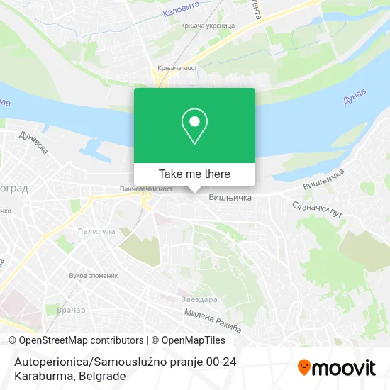 Autoperionica / Samouslužno pranje 00-24 Karaburma map