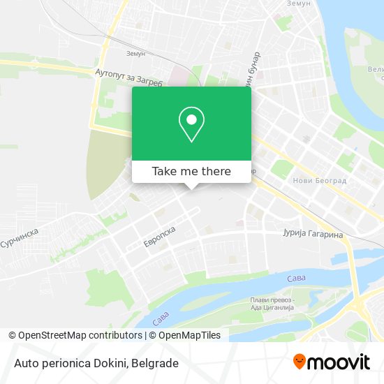 Auto perionica Dokini map