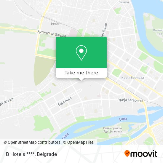 B Hotels **** map