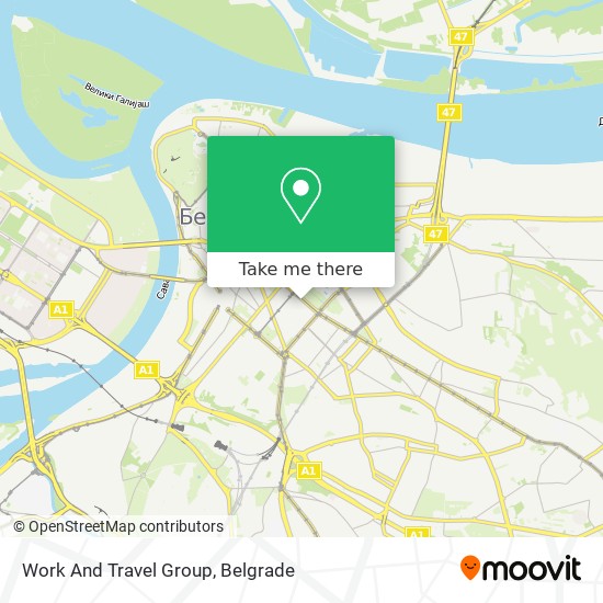 Work And Travel Group map
