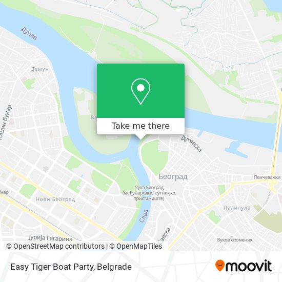 Easy Tiger Boat Party map