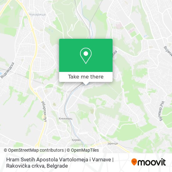 Hram Svetih Apostola Vartolomeja i Varnave | Rakovička crkva map