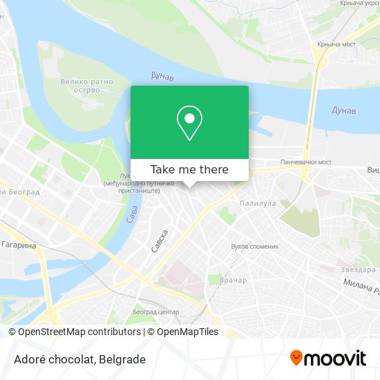 Adoré chocolat map