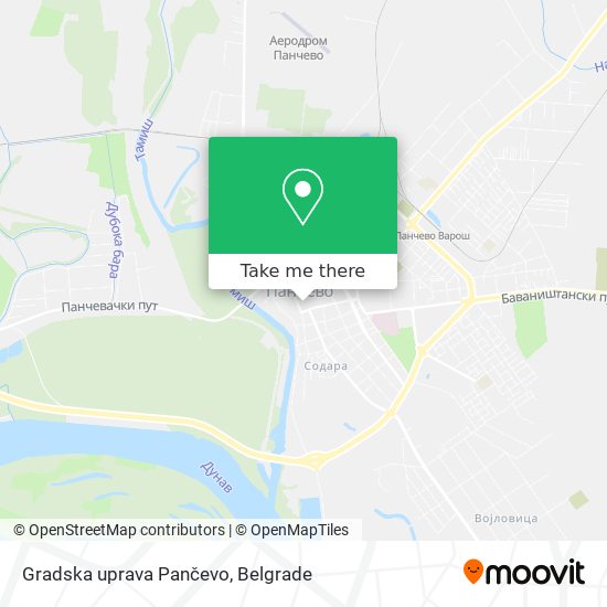 Gradska uprava Pančevo map