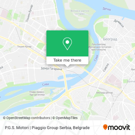 P.G.S. Motori | Piaggio Group Serbia map