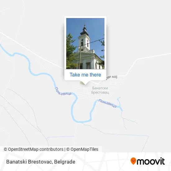 Banatski Brestovac map