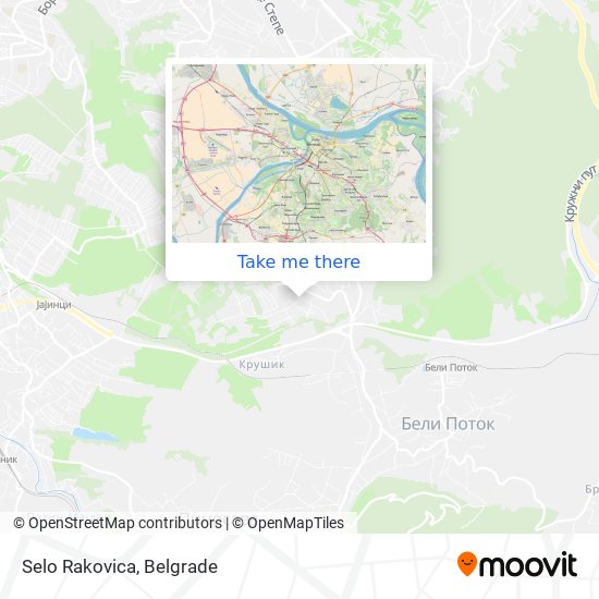 Selo Rakovica map