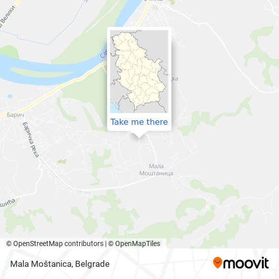 Mala Moštanica map