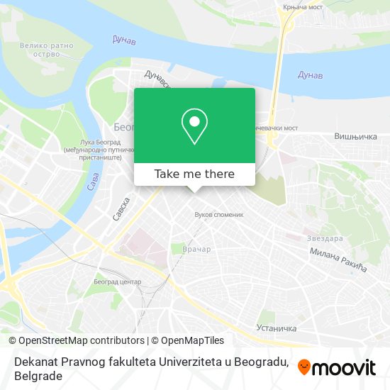 Dekanat Pravnog fakulteta Univerziteta u Beogradu map